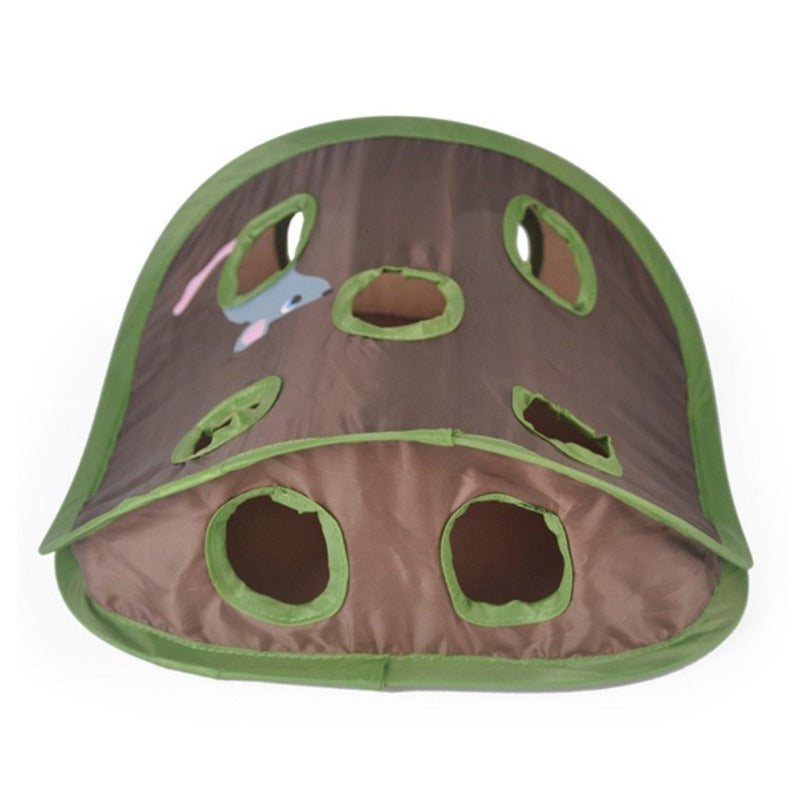 Cat Toy Tent Hide And Seek With Holes - Interactive Cat Toys