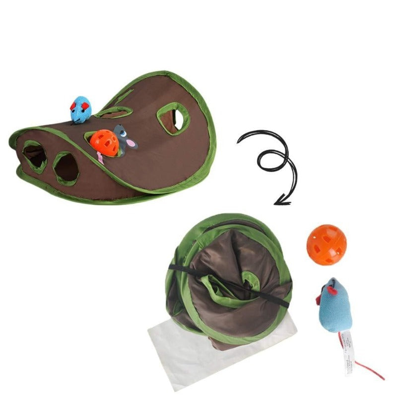 Cat Toy Tent Hide And Seek With Holes - Interactive Cat Toys